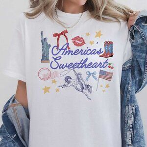 Americas Sweetheart Oversized Graphic Tee